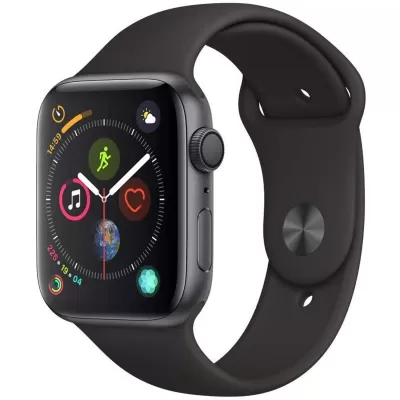 بررسی ساعت هوشمند اپل واچ سری 5 مدل 44m Aluminum Case Black Sport Silicon Band