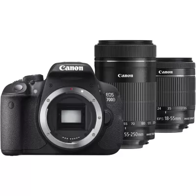 بررسی دوربین دیجیتال کانن مدل EOS 700D With 18-55mm IS2+55-250mm IS2 Lens