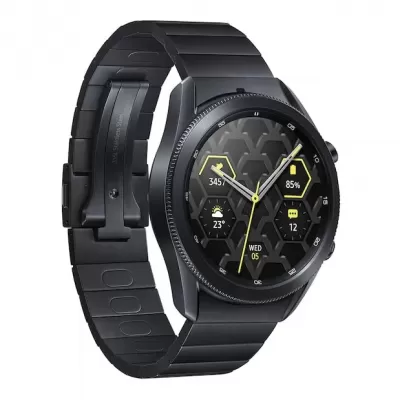 بررسی ساعت هوشمند سامسونگ مدل Galaxy Watch3 Titanium 45mm بند فلزی