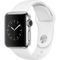بررسی ساعت هوشمند اپل واچ سری 2 مدل 38mm Stainless Steel Case with White Sport Silicon Band