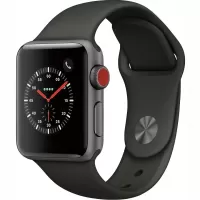 بررسی ساعت هوشمند اپل واچ سری 3 سلولار مدل 38mm Stainless Steel Case with Black Sport Silicon Band