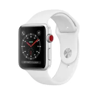 بررسی ساعت اپل واچ سری 3 سلولار مدل 42mm Silver Aluminium Case with White Sport Band