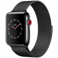 بررسی ساعت هوشمند اپل واچ سری 3 سلولار مدل 42mm  Stainless Steel Case with Space Black Milanese Loop