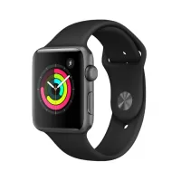 بررسی ساعت هوشمند اپل واچ 3 مدل 42mm Aluminum Case with Black Sport Silicon Band