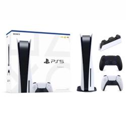 قیمت کنسول بازی سونی مدل PlayStation 5 ظرفیت 825 گیگابایت ریجن 1216A اروپا به همراه دسته اضافه و پایه شارژر