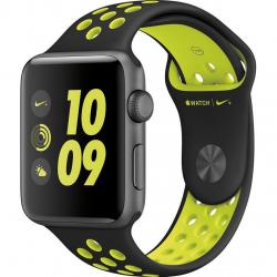 ساعت هوشمند اپل واچ 2 مدل   38mm Nike Plus  Space Gray Aluminum Case with Black/Volt Silicon Band