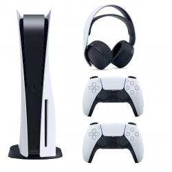 مجموعه کنسول بازی سونی مدل PlayStation 5 Drive ظرفیت 825 گیگابایت به همراه هدست و دسته اضافی