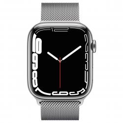ساعت هوشمند اپل واچ سری 7 مدل 41mm Stainless Steel Case with Milanese Loop Steel Band 